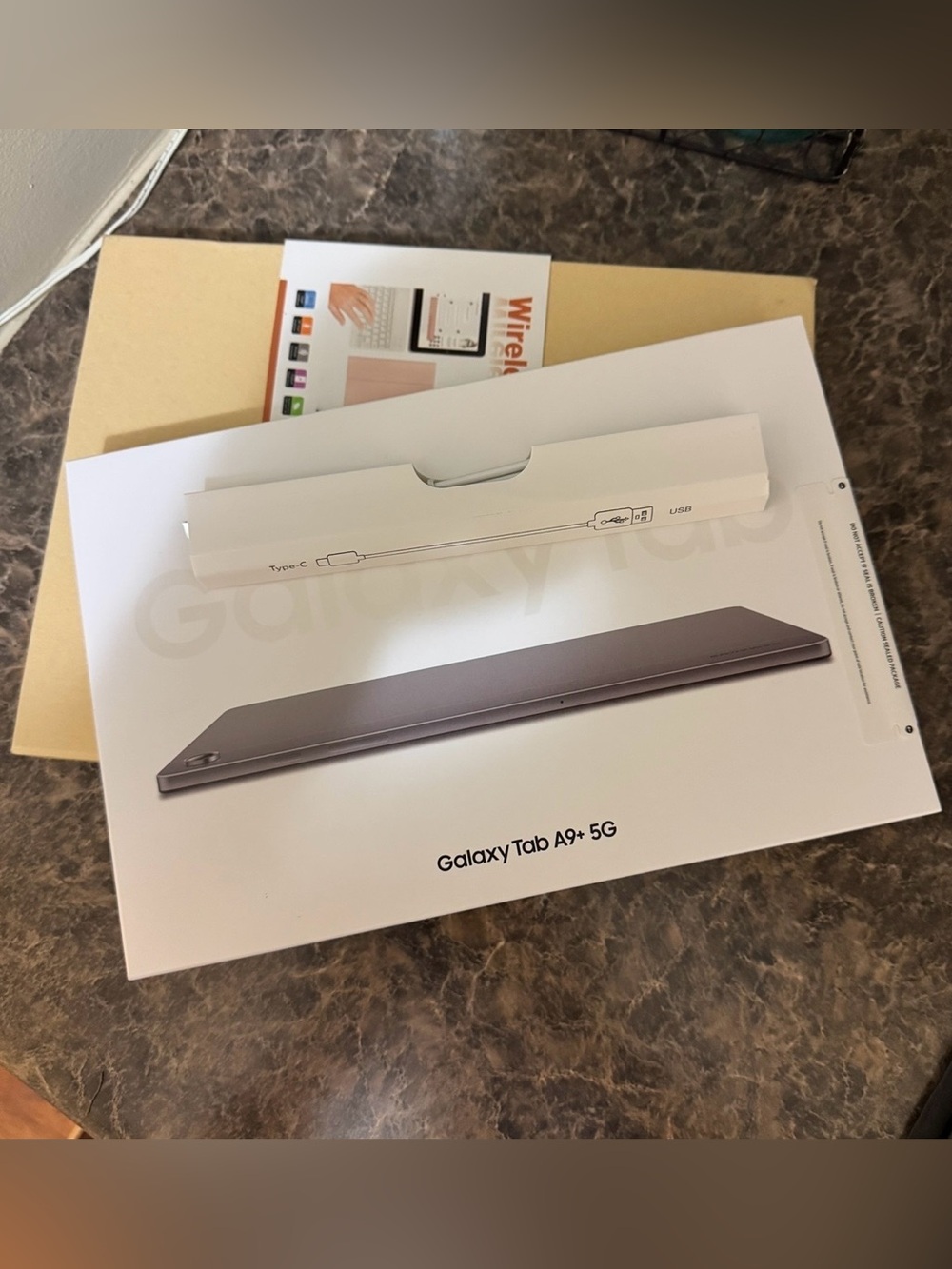 Brand New / Sealed Samsung Galaxy Tab 9 + 5G AND New Keyboard/ Case -